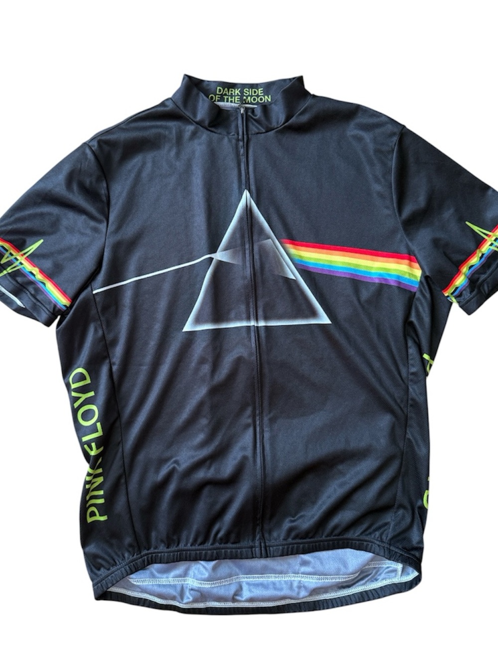 “THE DARK SIDE OF THE MOON” PINK FLOYD MENS BIKING CYCLING JERSEY BLACK SZ XL